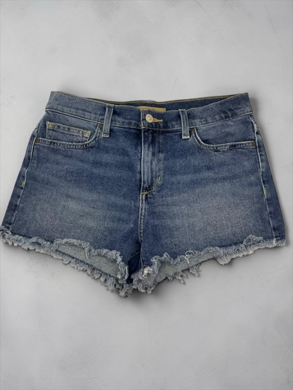 Joe’s Jeans Cut Off Denim Shorts Raw Hem Medium Wash Size 28 - Picture 1 of 8
